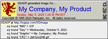 My Company, My Product with image '/art/Lion048.gif'